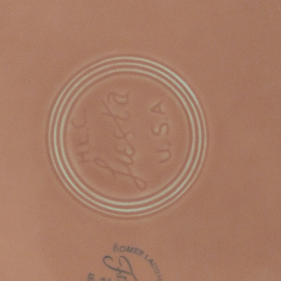 Vintage Homer Laughlin Oval Large Serving Platter Fiesta Rose Pink - Picture 4 of 4